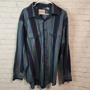 Men's Silver Spur longsleeve button-down shirt, size XXL